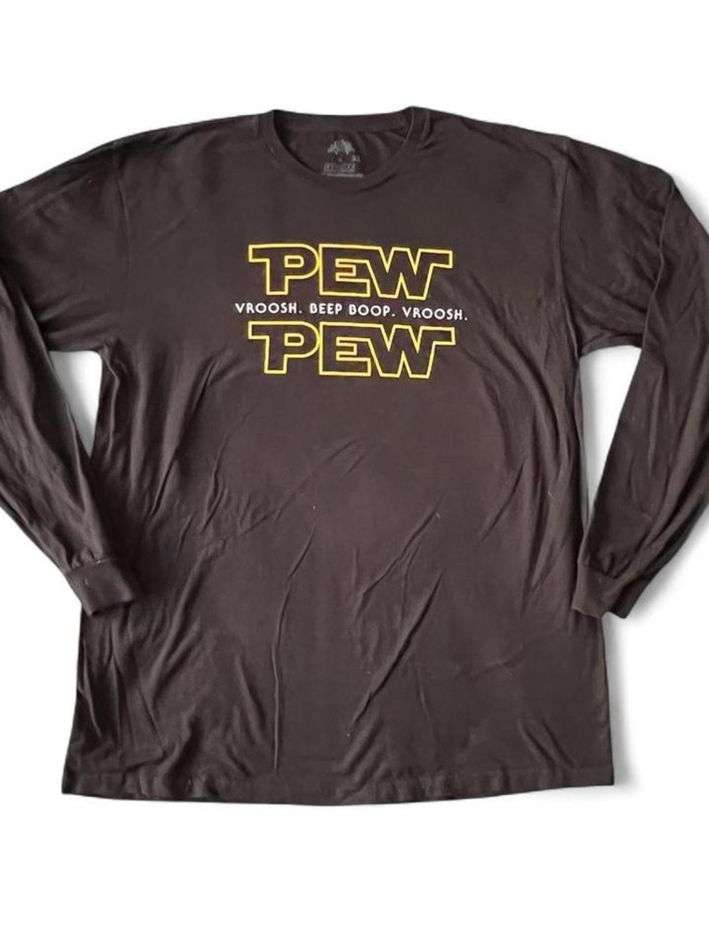 Star Wars Pew Pew Graphic Long-Sleeve Tee